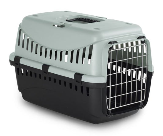 Bergamo Gipsy Eco Large Metal Door Pet Carrier Ice Blue Dog 1pc 58x38x38cm
