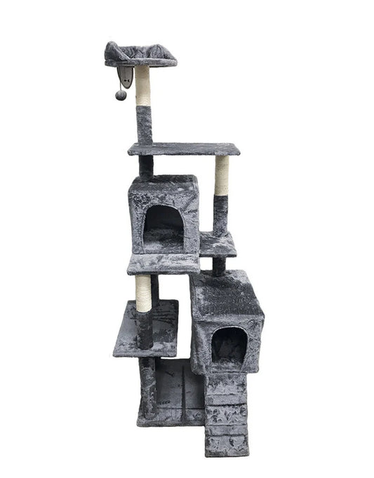 BURG Multi Level Cat Furntr w/ Hideouts 69"