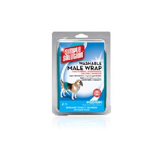 Simple Solution Washable Male Wraps Medium Dog 1pc