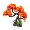 AQUA-FIT Orange Slanting Bonsai Plastic Plant 11"