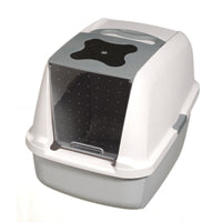 Catit Hooded Cat Pan - Gray