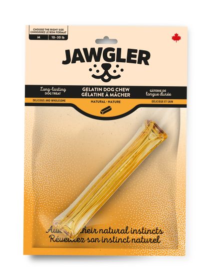 Jawgler Natural Gelatin Dog Chew, Medium 1pc